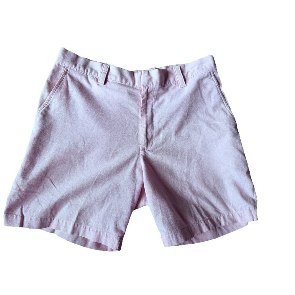 American Apparel Men's Pink Chino Flat Front Shorts Size 30 Made in USA
